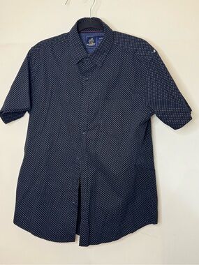 Rugby University men’s navy pattern shirt size large